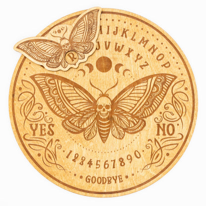 Ouija Board - Moth of the Night | Personalized Engraving - WG Creative Co.