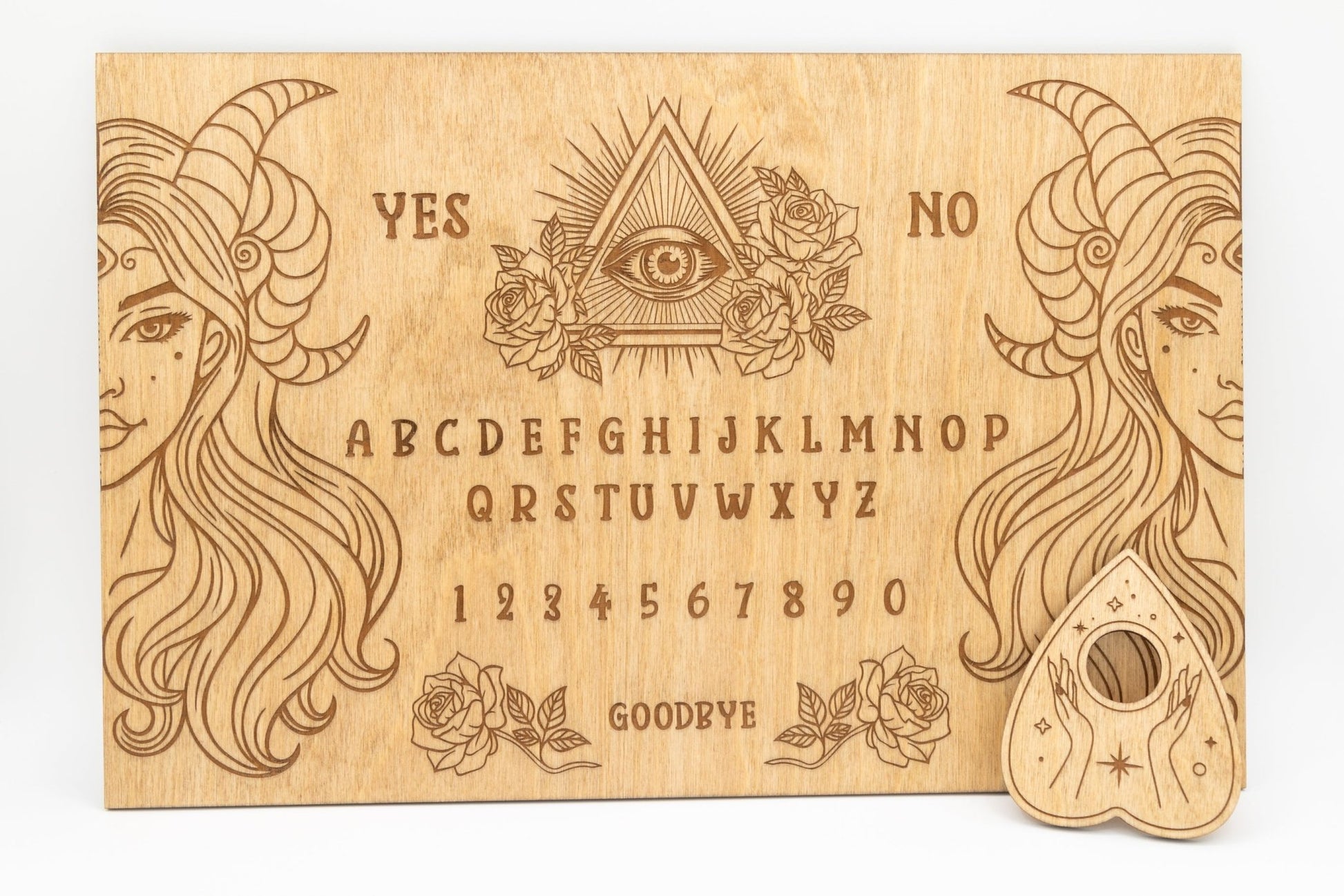 Ouija Board - Horned Goddess | Personalized Engraving - WG Creative Co.