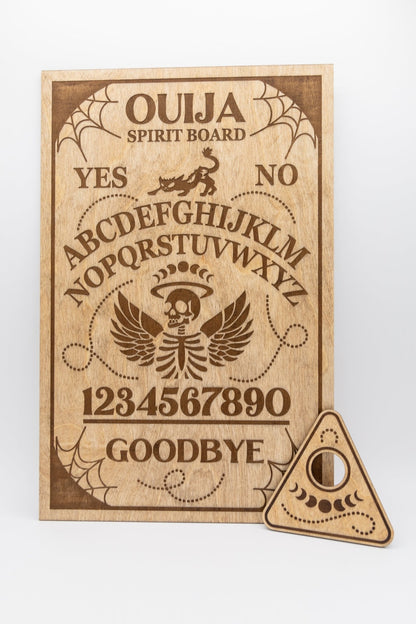 Ouija Board - Winged Skull | Personalized Engraving - WG Creative Co.