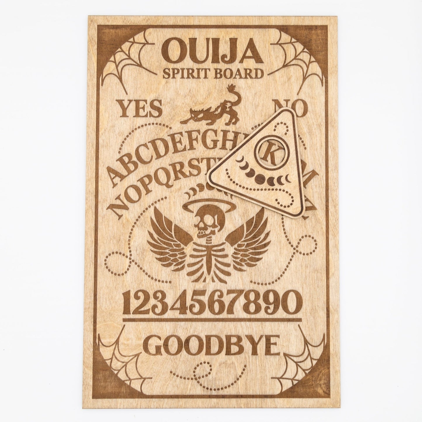 Ouija Board - Winged Skull | Personalized Engraving - WG Creative Co.