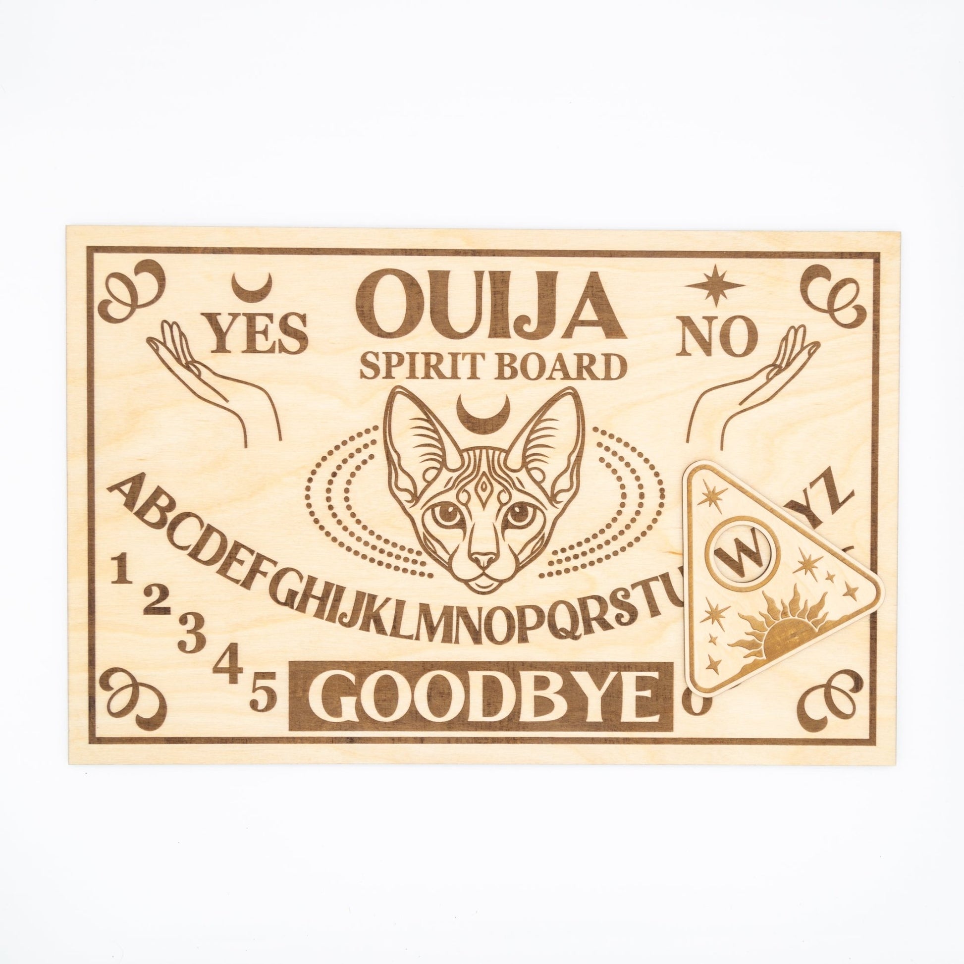 Ouija Board - Mystic Sphynx | Personalized Engraving - WG Creative Co.