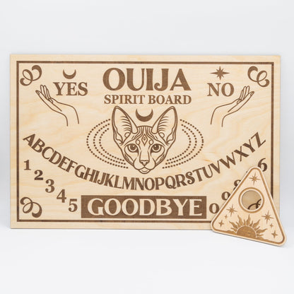 Ouija Board - Mystic Sphynx | Personalized Engraving - WG Creative Co.