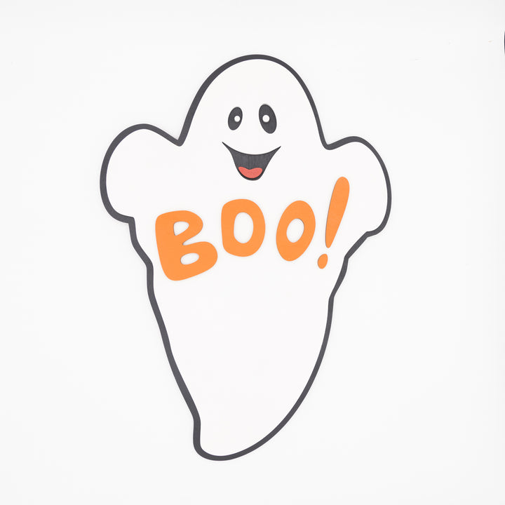 Halloween Ghost Sign – Wooden 'Boo!' | Handmade Wall Décor - WG Creative Co.