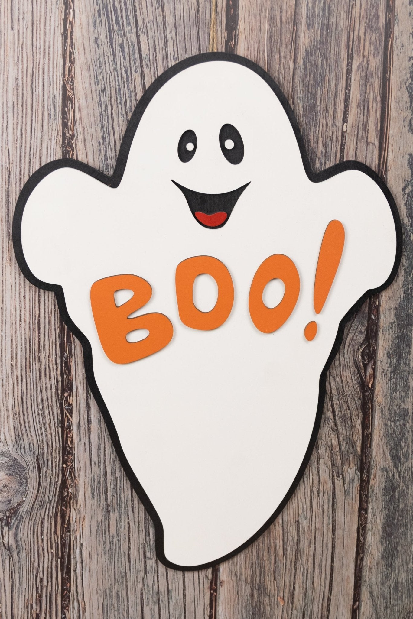 Halloween Ghost Sign – Wooden 'Boo!' | Handmade Wall Décor - WG Creative Co.