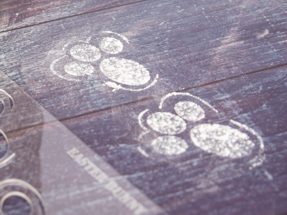 Easter Bunny Footprint Stencil – Create Enchanting Easter Memories - WG Creative Co.
