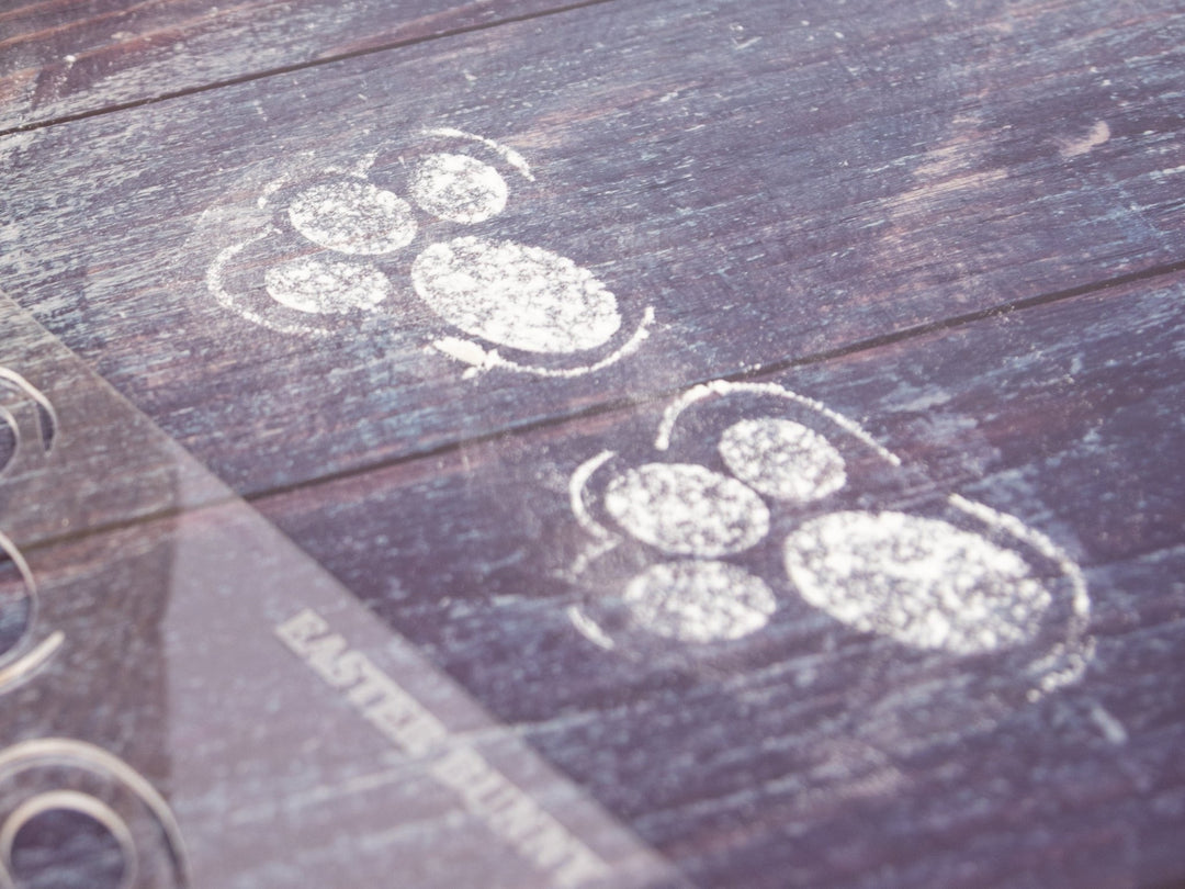 Easter Bunny Footprint Stencil – Create Enchanting Easter Memories - WG Creative Co.