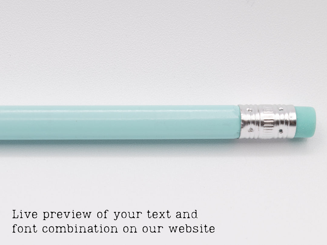 Personalized Engraved Pencils – Set of 12 Custom Name Pencils