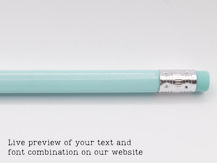 Personalized Engraved Pencils – Set of 12 Custom Name Pencils