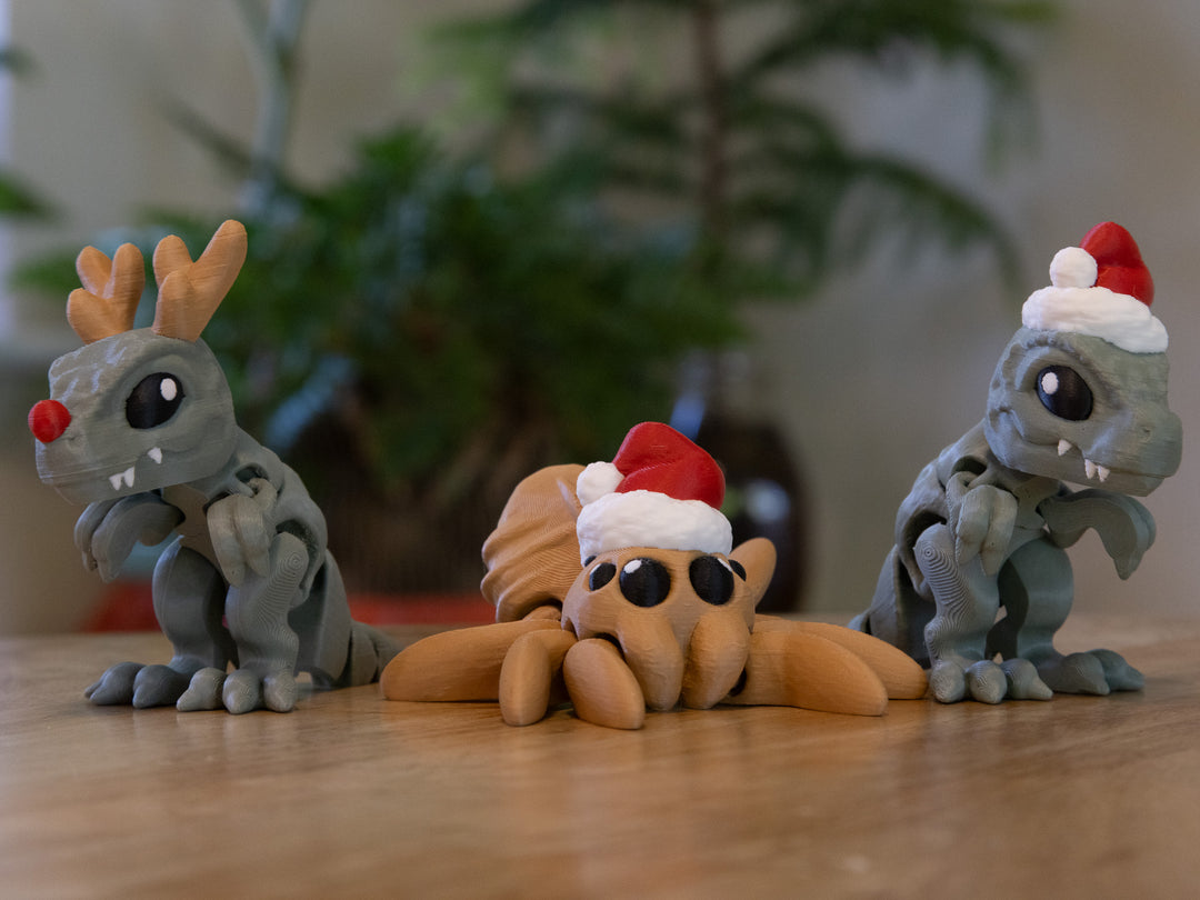 Holiday Fidget Pals – Articulated Collectible Creatures (4-Pack)