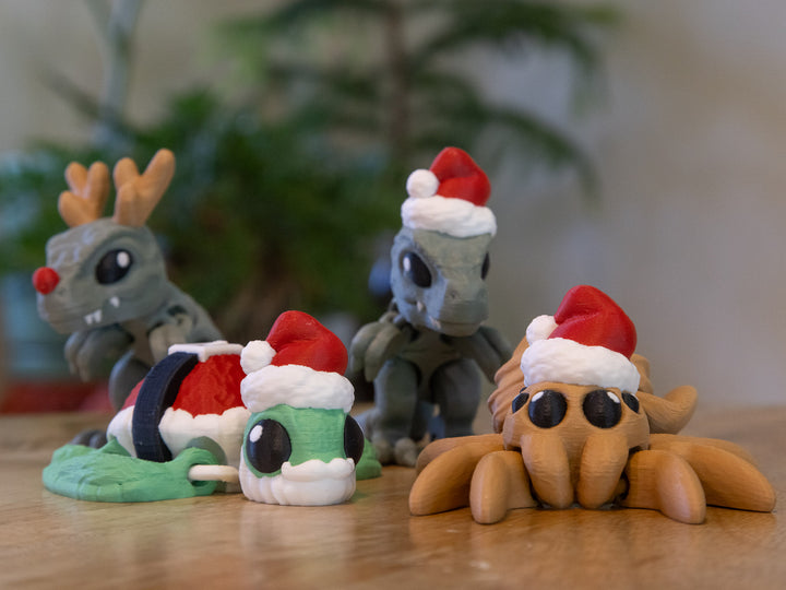 Holiday Fidget Pals – Articulated Collectible Creatures (4-Pack)