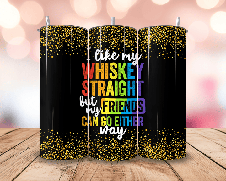 20oz Whiskey & Pride Tumbler – LGBTQ+ Humor & Celebration - WG Creative Co.