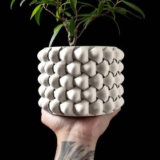 The "Tri - Weave" Planter - Modern Indoor Plant Pot and Container - WG Creative Co.