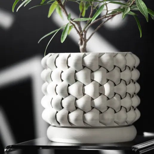 The "Tri - Weave" Planter - Modern Indoor Plant Pot and Container - WG Creative Co.