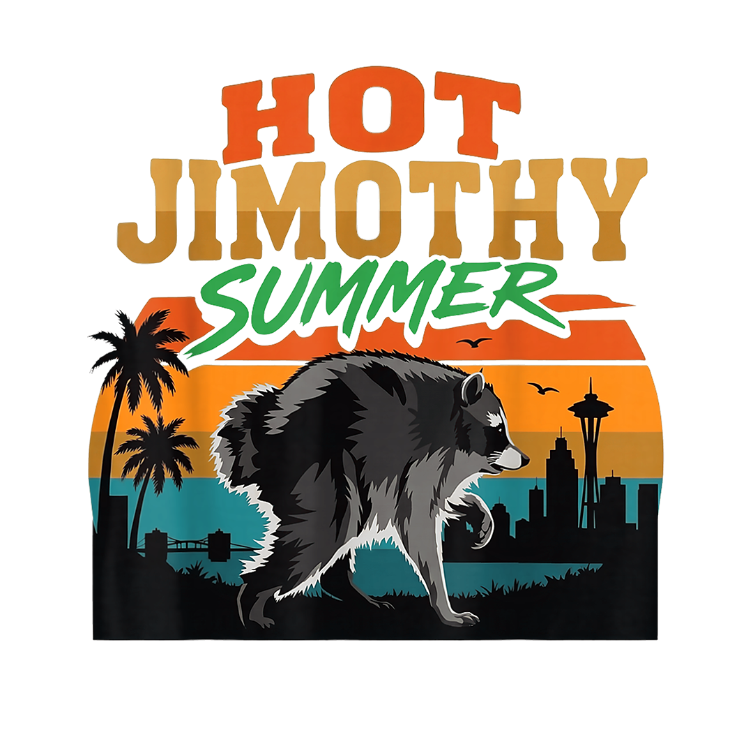 Jimothy the Seattle Raccoon - Hot Jimothy Summer | UV Printed Sticker