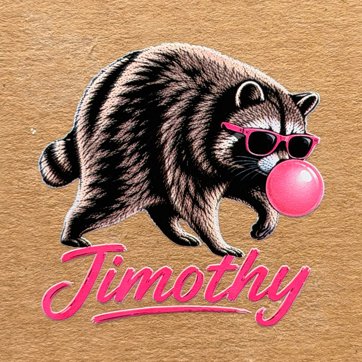 Jimothy the Seattle Raccoon - Bubble | UV Printed Sticker