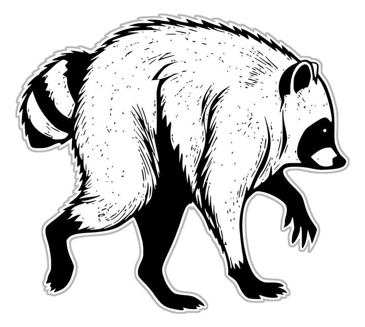 Jimothy the Seattle Raccoon | UV Printed Sticker