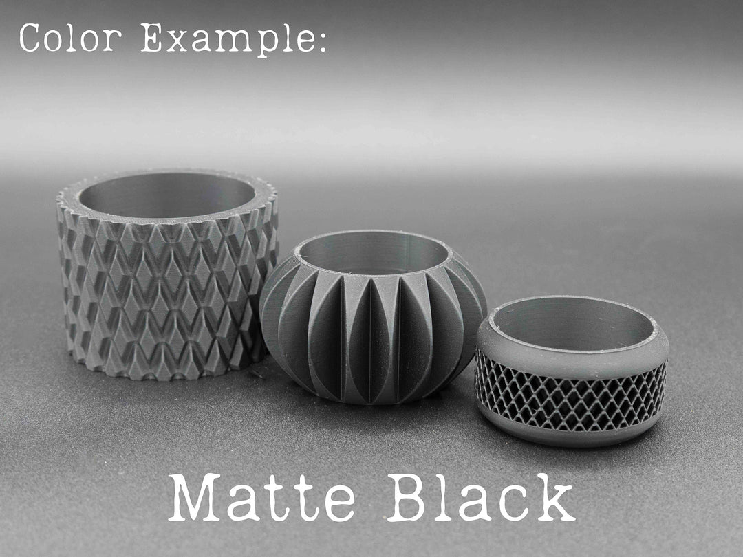 indoor silver plant pots Silverwood Pot – Rounded Node 3D Printed Indoor Planter 4" / Matte Black