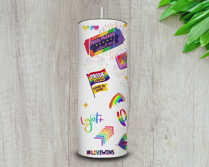 20oz Pride Celebration Tumbler – LGBTQ+ Love & Equality