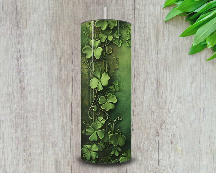 20oz Lucky Gnome Tumbler – St. Patrick’s Day Shamrock Gnome Drinkware