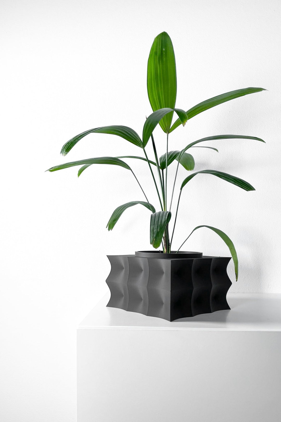 stones for indoor plant pots Stone Wash Pot – Worn Stone 3D Printed Indoor Planter 5" / Matte Brown