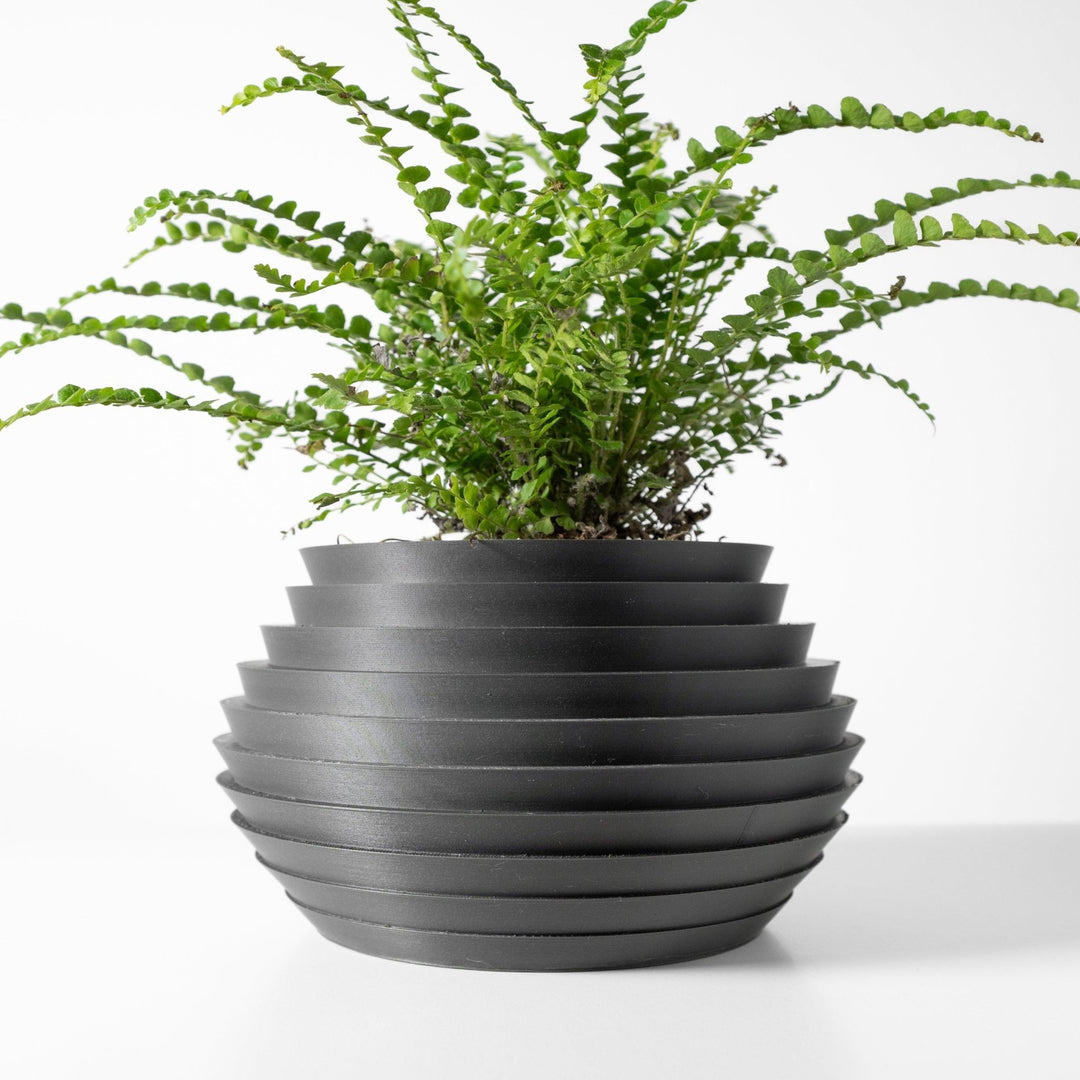 bark plant pot Rainforest Pot – Bark Organic 3D Printed Indoor Planter 6" / Matte Brown