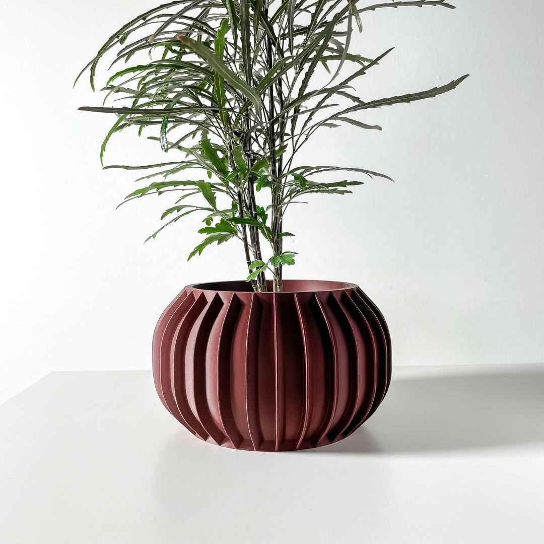 planting sorrel in pots Sorrel Pot – Rounded Bump Grid 3D Printed Planter – WG Creative Co
