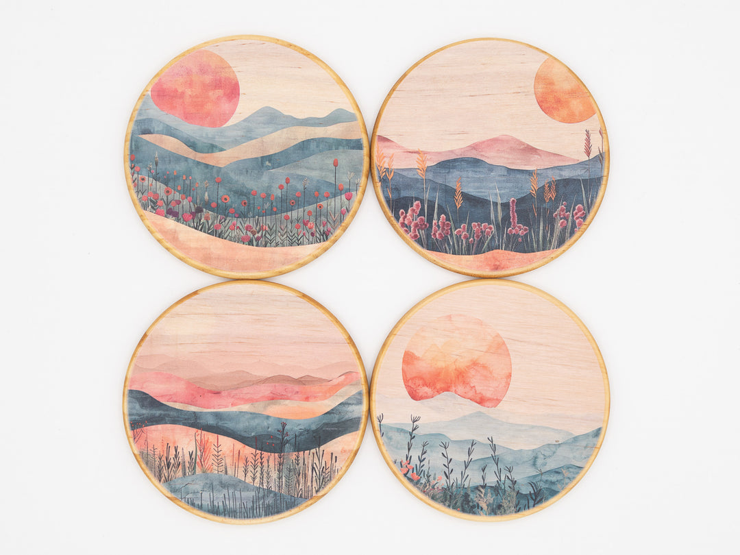 Wild Meadow Coasters, Set of 4