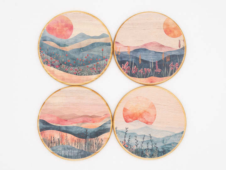 Wild Meadow Coasters, Set of 4