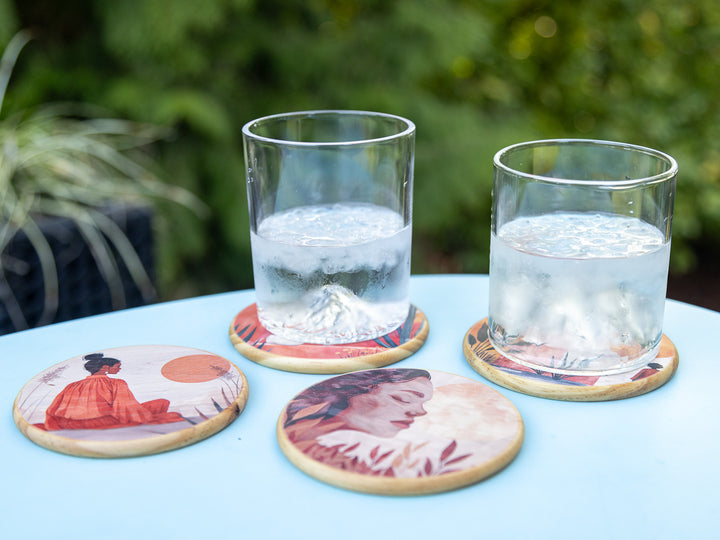 Solstice Women Coasters, Set of 4